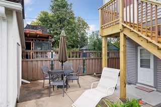 Patio Features Stamped Concrete for Tenant shared use.