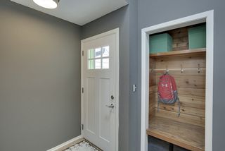 Large foyer with coat closet...