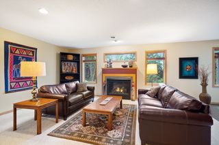 Lower level family room area.