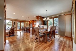 View from Entry area overlooking the Dining Room, Kitchen and Great Room area.