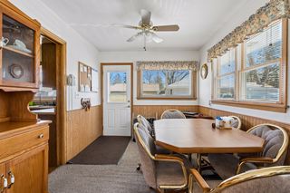 Dining Area flanked on two sides by large windows