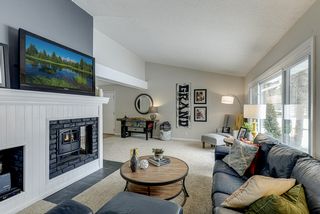 Relax with family and friends in the main floor family room...