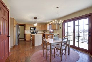 Informal dining, updated light fixtures