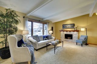 Vaulted, beamed ceilings.  
