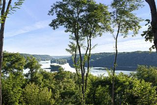 Spectacular views from virtually every room - looking north to the old trestle bridges.