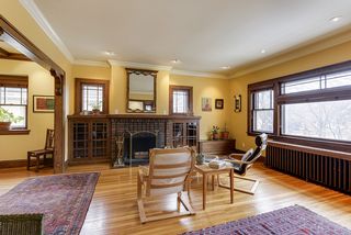 4349 Aldrich1st floor has the original floor plan with large living room with fireplace, dining room with built ins and all rooms awash with light.