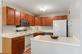Plenty of cabinet space for storage.