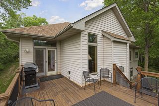 A fabulous deck off of the kitchen
