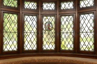 The Library features original Stained Glass Windows. 