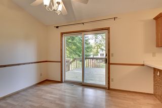 Entertaining is convenient through slider to deck and grilling area.