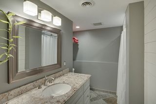 Lower level bath with granite...
