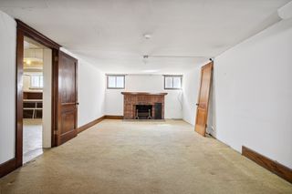 Basement Family Room with Fireplace