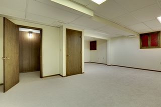 Handy finished storage closet. 