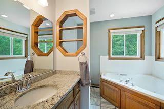 Master Bath with Granite and Jetted Soaker Tub