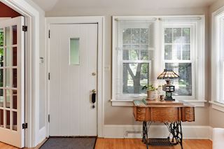 Front entryway awash with the morning light