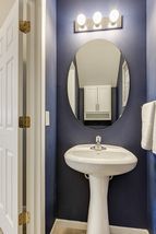 Convenience of half bath on main level...