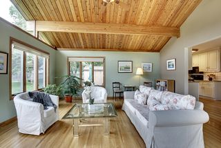 Endless purpose to this room, with its vaulted ceilings.
