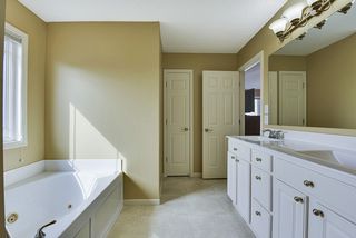 Master bath includes linen closet