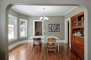 Dining room, note the lovely built in hutch