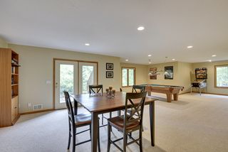 Game room for the family with walkout to back patio