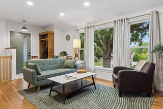 An inviting entryway with custom tree hall welcomes guests