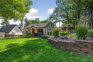 Large lot measures 83' wide  front x  81' deep x 110' wide in the backyard