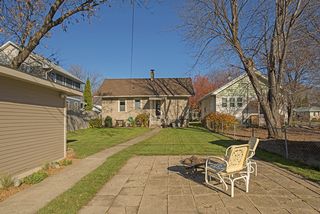There is an additional Parking Pad (or Patio) in the Back Yard 