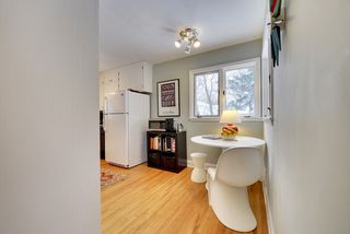 The Eat-In Kitchen features gleaming Hardwood Floors! 