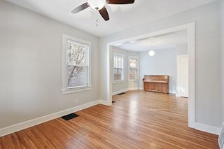 Living room, looking toward dining room