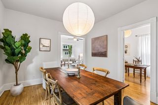 Large dining room is a perfect place for gathering with loved ones