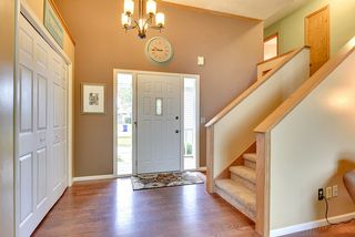 Generous front hall closet space.