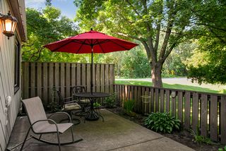 Patio overlooking yard