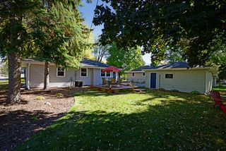 Nicely landscaped and fenced yard