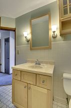Newer cabinetry - updated lighting. 