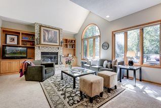 Great room offer natural light and nature views