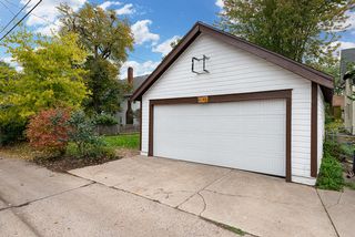 Two-car garage with new garage door and opener