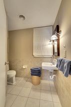 The Lower Level includes this updated 3/4 Bathroom! 