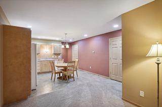 Basement combined kitchen/dining/living room area