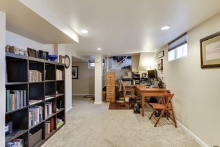 office area lower level with newer carpeting, recessed lighting