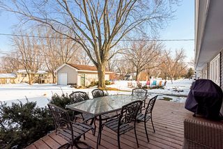 Back deck overlooking back yard