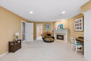 Primary bedroom with gas fireplace