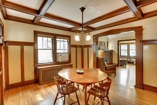 Spacious dining room can sit up to 10 easily