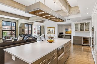 Light and bright spaces with southern and western exposure, high ceilings, and oversized awning style windows.