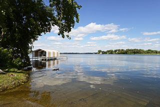 A nearby boat launch