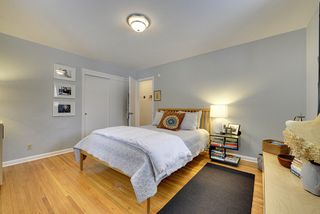 The Main Floor Bedroom features Hardwood Floors...
