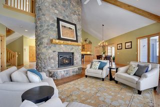 Very inviting ambiance with full size stone fireplace