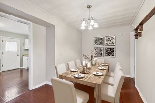 Dining Room leads to the  Kitchen addition built by these owners in 1973 ~ Virtuall Staged
