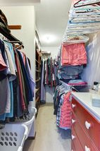 Master bedroom walking closet