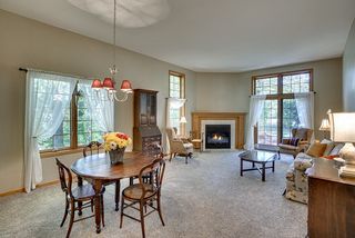 Great Room featuring ceiling height windows. 