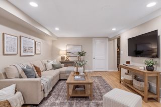 Staged lower level family room